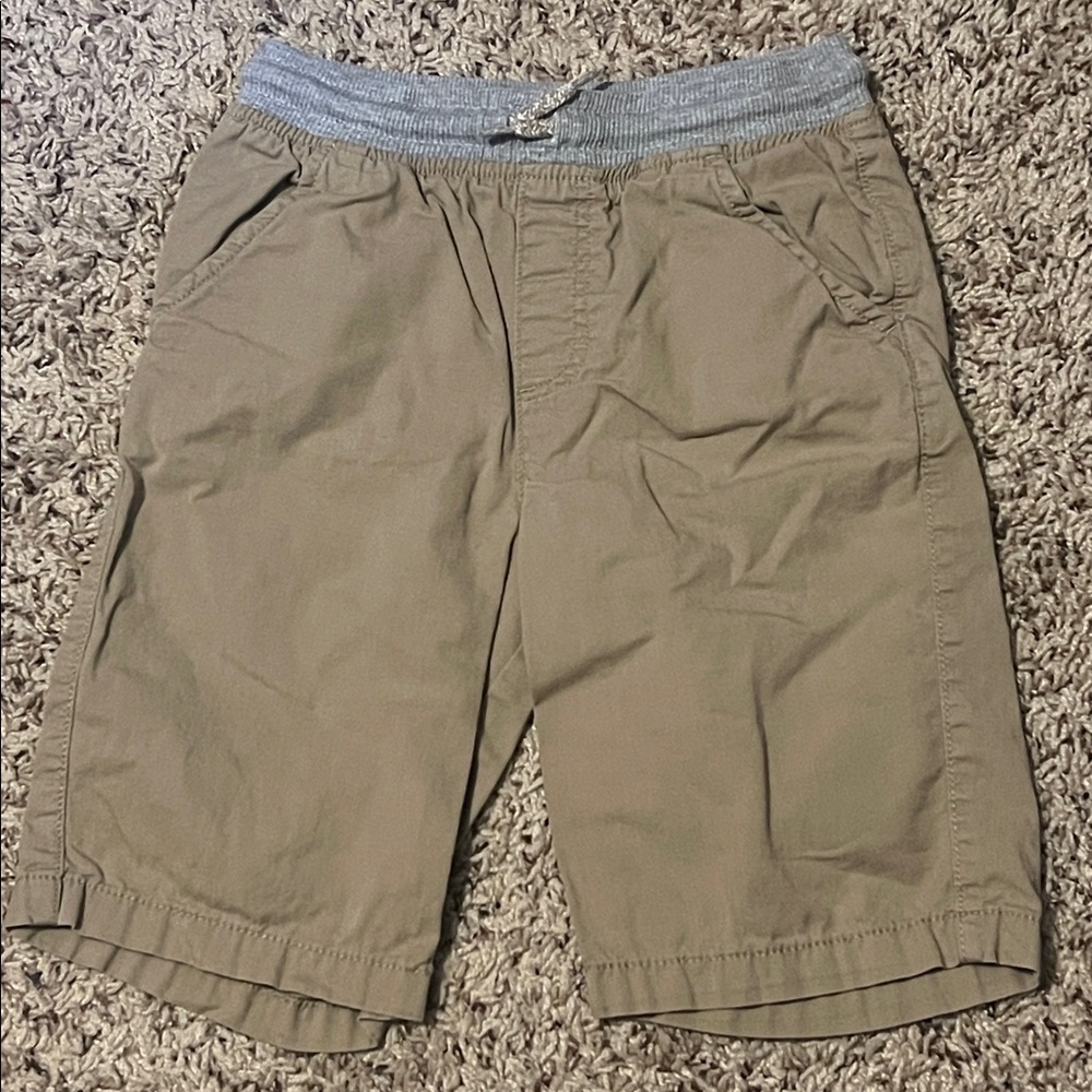 3/$10 Jumping Beans Boys Pull-on Drawstring Shorts Size 7 Khaki